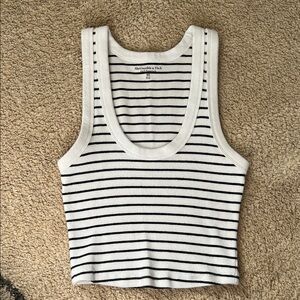 Abercrombie Striped Cropped Tank XS